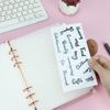 A5 A6 A7 5Pcs Binder Pockets Binder Zipper Folders for 6 Ring Notebook Divider Page Waterproof PVC Leaf Document Filing Bag
