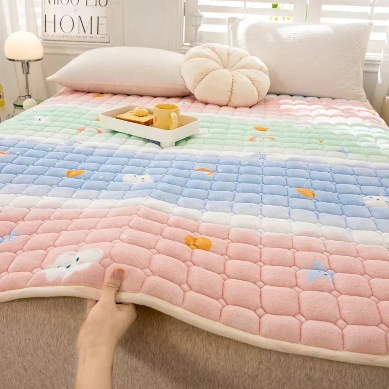 Saltele 100% impermeabile, ultrasubțire, pliabilă, din bumbac, covoraș de pat pliabil, tatami, dormitor, hotel, pentru o persoană, dublă, multiplă, king size