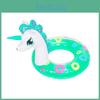 Green Circle Horse Head Swim Ring Pink Princess Glitter Horse Head Swim Ring