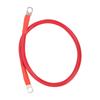 23.6in Ground Wire 4AWG 25mm2 150A High Toughness Earth Cable for Battery Inverter Fuse HolderRed
