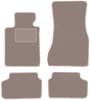 Beige Velours-Fußmatten für: BMW 5 G30 Limousine (2017-)