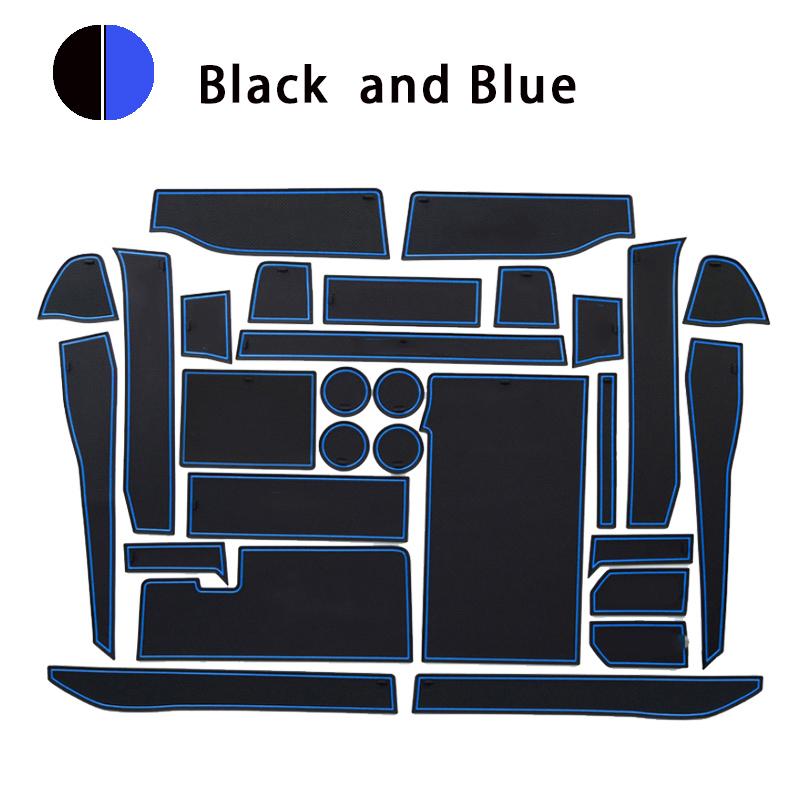 Car Door Groove Mat For Ford F150 Raptor F Series 2015~ 2018 Anti-Slip Rubber Styling Non-Slip Mat Stickers Car