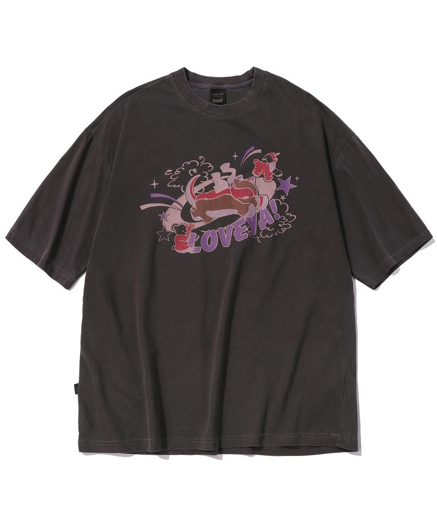 CPGN STUDIO Someday Dream Pigment Short Sleeve T-Shirt Dusty Purple