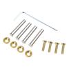 4pc Metal Screws for 25mm Thickness Computer Fan Flat Head Mount Screws Double Locking Fasteners Chassis Fan Nut Screw