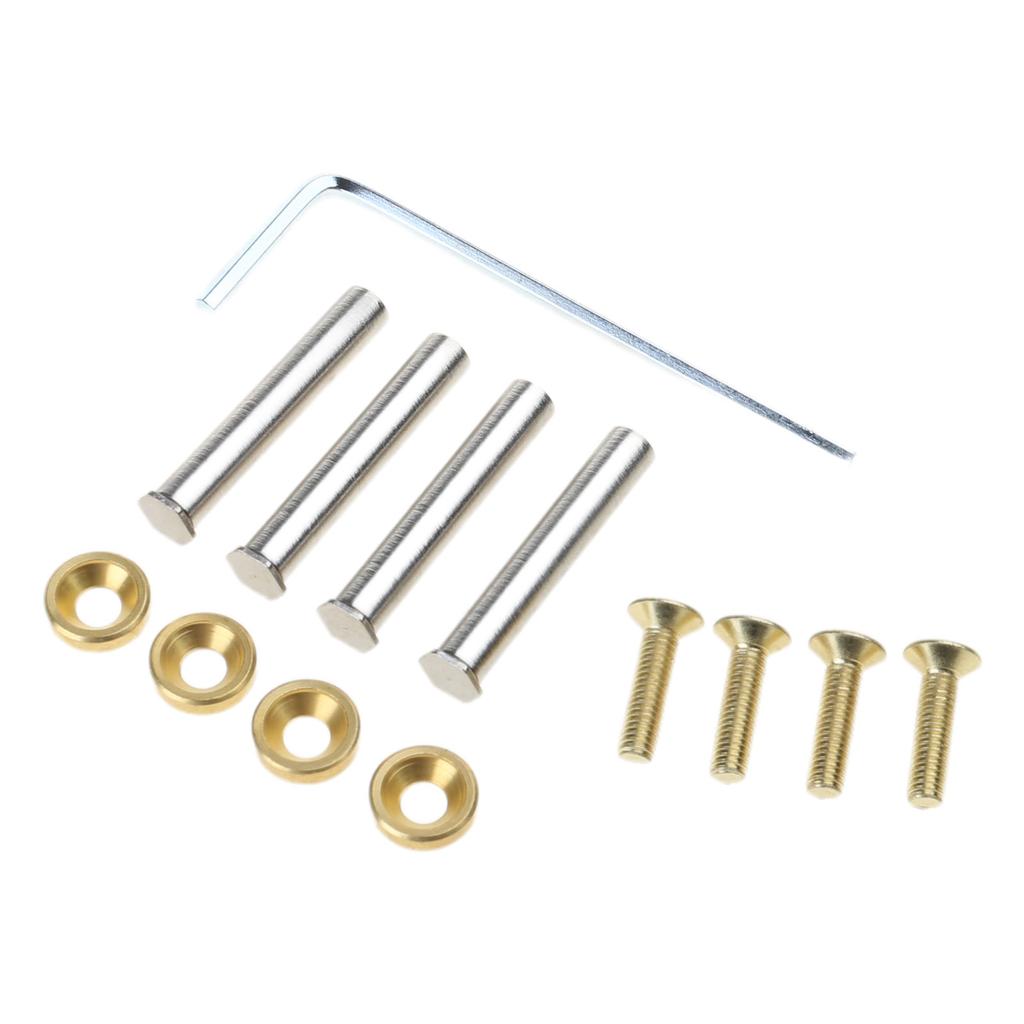 4pc Metal Screws for 25mm Thickness Computer Fan Flat Head Mount Screws Double Locking Fasteners Chassis Fan Nut Screw