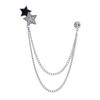 Men's Luxury Lapel Pin Brooch Set - High-End Suit Chain Badge for New Year Gift