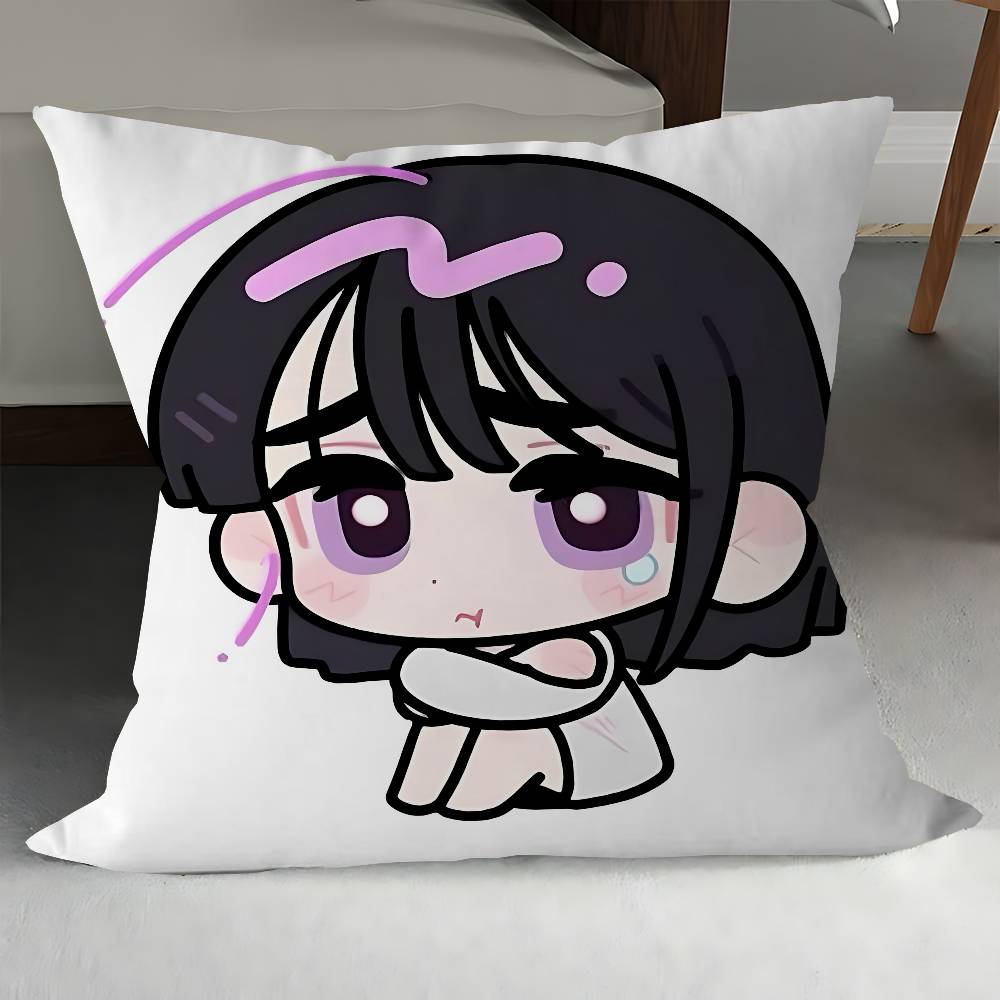 ALIEN STAGE Cartoon Cute Girl Sua Pillow Cover Sofa Cushion Cover Home Room Decoration Children Gift