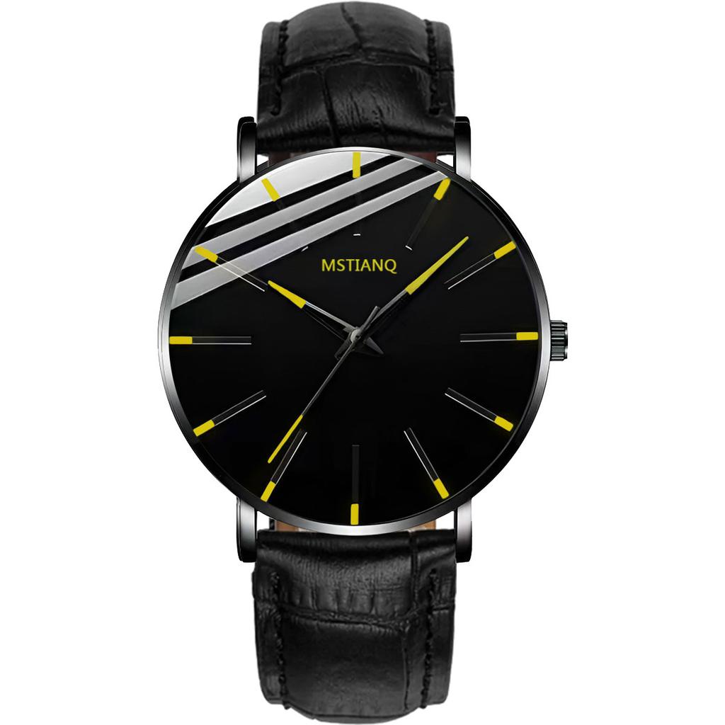 Star Watch Men'S Non-Mechanical Watch Teen High School Student Trend Black Technology Ultra-Thin Electronic Quartz Watch