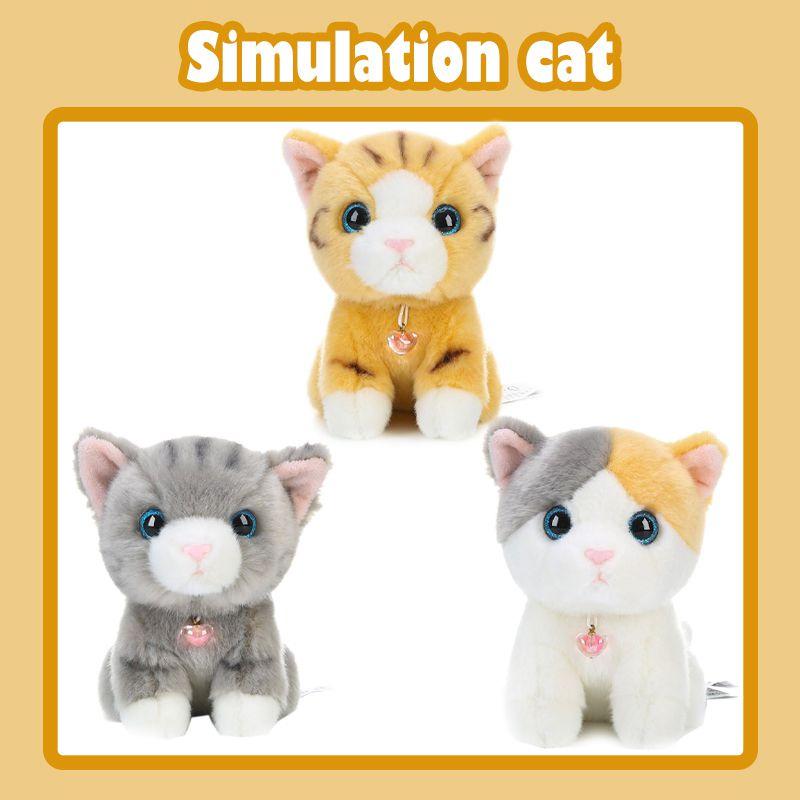 Adorable Simulation Siamese Shorthair Plush Cat Toy For Home And Room Decor