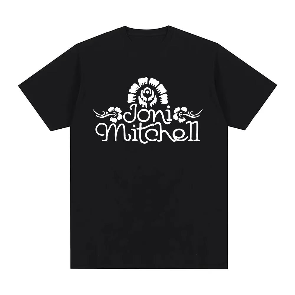 

Joni Mitchell TShirt Summer Round Neck Short Sleeve Clothing High Quality pure Cotton Women Tee Casual Graphic Printing Tops S