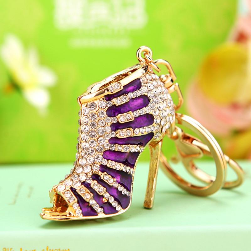 High Glamorous Heel Shoe Keychain Premium Metal Keyring Great For Holiday And Party Favors