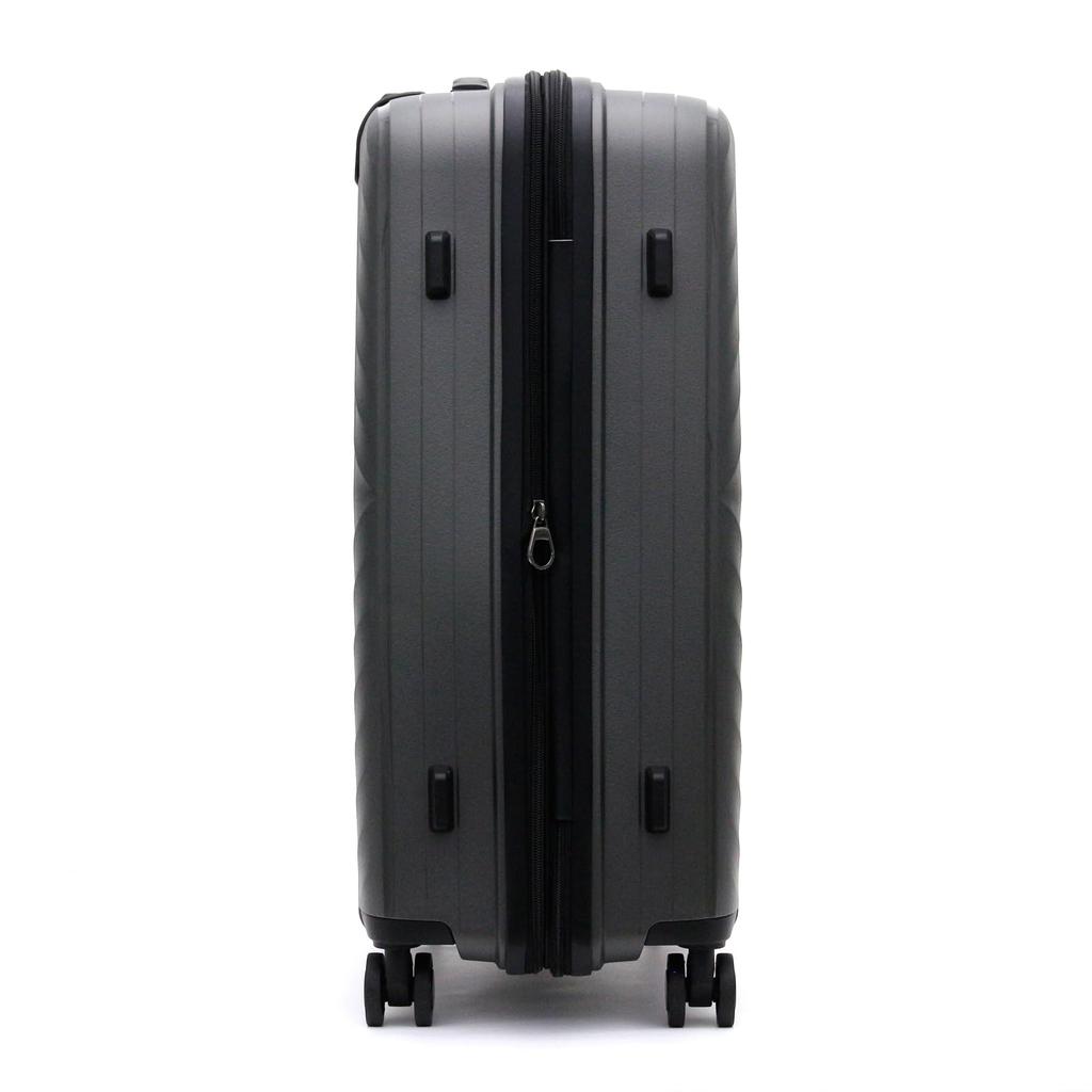 Sifre Koffert med glidelås, Hard Gunmetal, Ultralett, Håndbagasje, Medium, ESC2291-59,