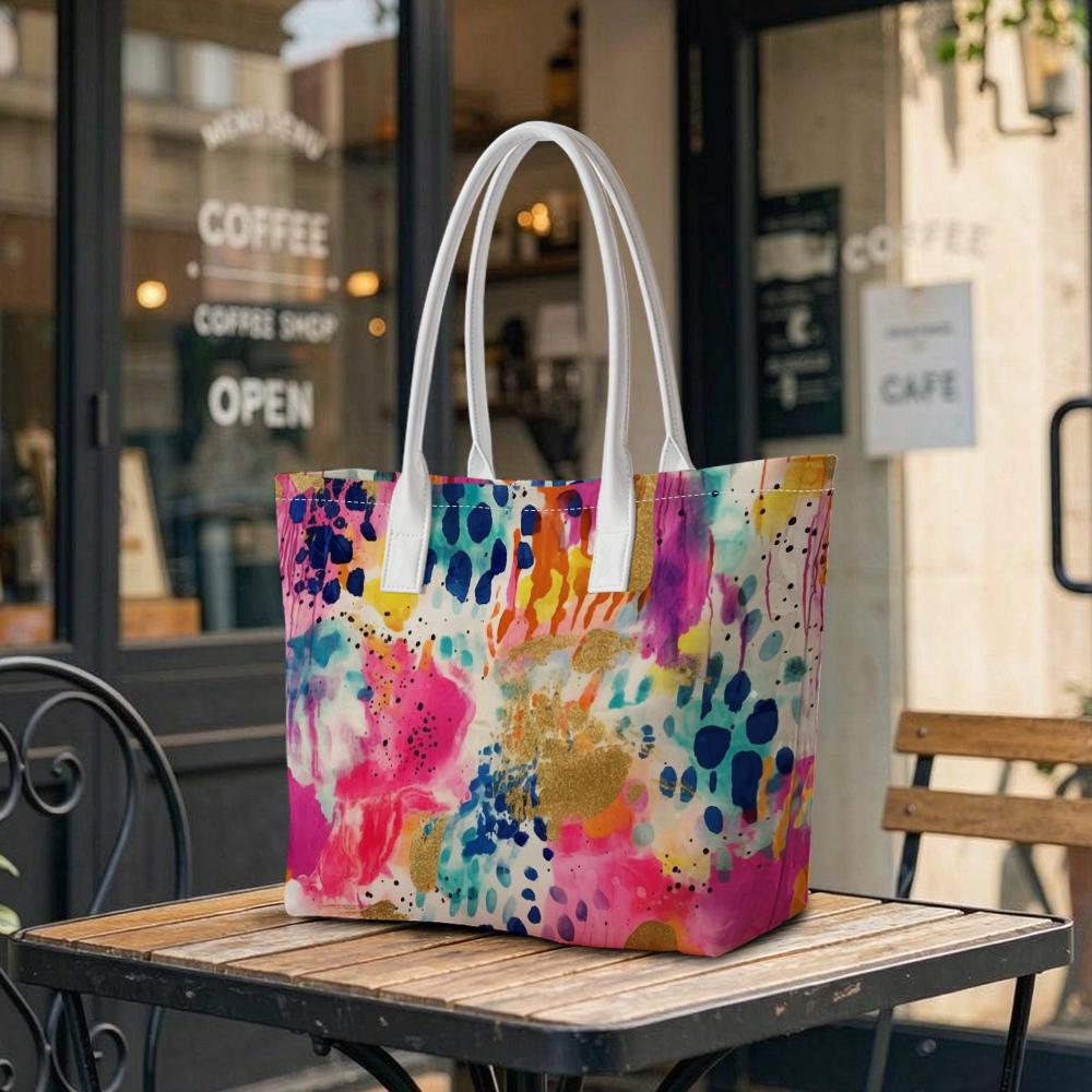 Abstract Watercolor Shoulder Bag Fashion Daily Tote