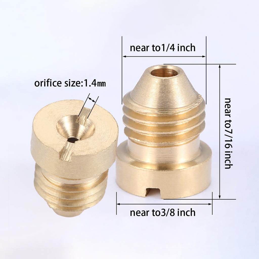 1PC 1.1mm/1.25mm/1.4mm Foam Cannon Orifice Nozzle Tips Universal Thread Tips for Snow Foam Lance for Professional Foam Nozzle