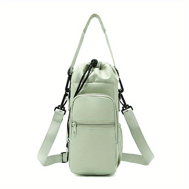 Water Bottle Crossbody Bag, Organizer with Multiple Pocket, Lightweight for Gym, Travel, Hiking, Everyday Ideal Gift for Outdoor