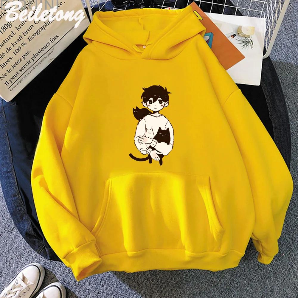 OMORI Sunny and Mewo Hoodies Kawaii Woman Pullovers Hoodie Merch  Winter Long Slevee Sweatshirt Pullover Tracksuit Cloth