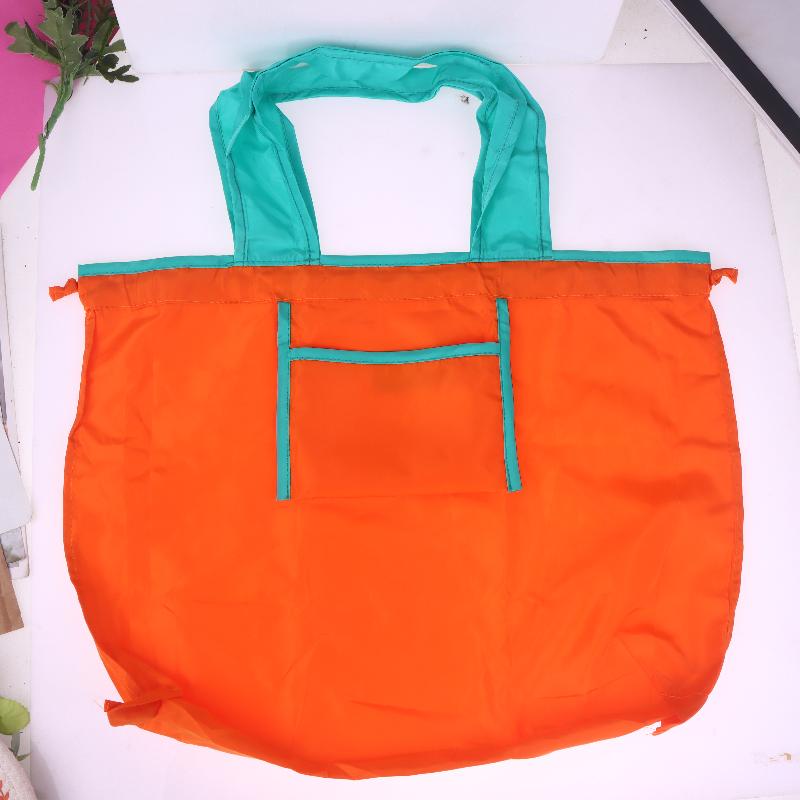 Single Foldable One - Shoulder Shopping Bag: Environmentally Friendly, Portable For Supermarket Groceries