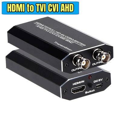 4K HDMI To TVI CVI AHD BNC Video Signal Extender Converter Adapter Transmitter with AHD Loopout 500M Repeater for Video Recorder