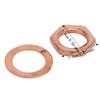 14Sets Metal Instrument Socket Connector M9 Jack Socket Nut With Washer Nut Washer Kit  For Guitar