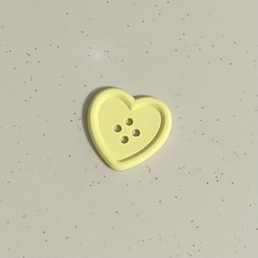 

10pcs Sweet Heart Shaped Buttons Colors DIY Craft Sewing Supplies for Clothing Bags Phone Cases Decoration Buttons