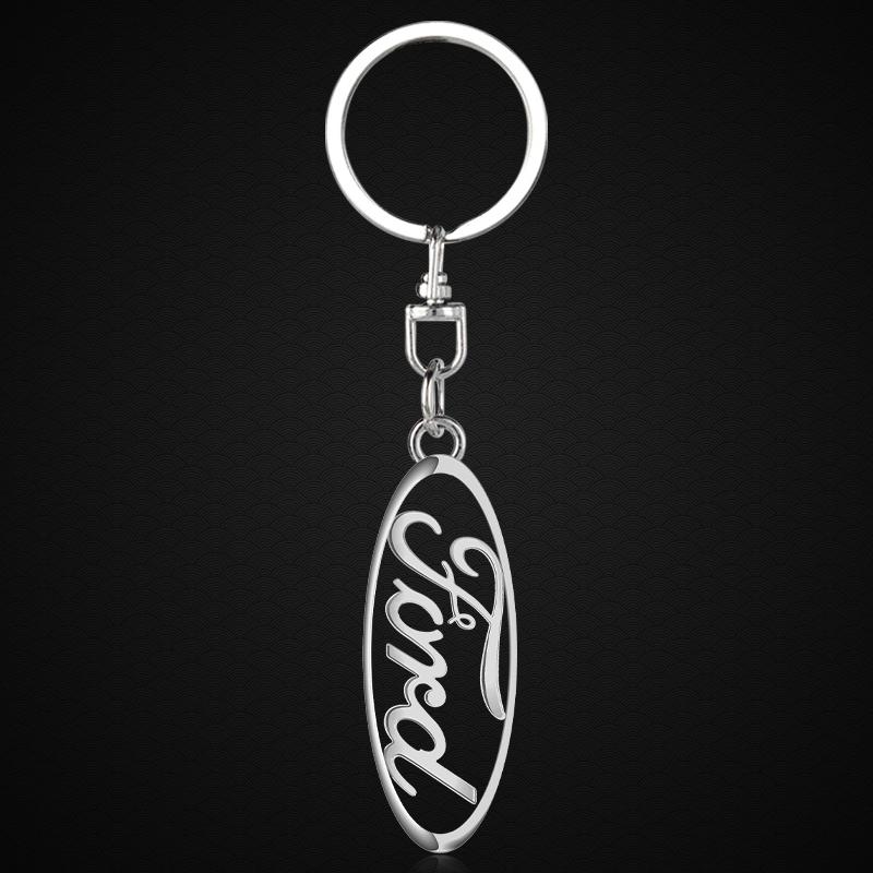 Car Accessories 3D Metal Car KeyChain Key Ring Chain Auto Styling For Ford Focus 2 MK2 MK3 Fiesta Mondeo Ranger Kuga