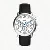 Neutra Chronograph White Dial Black Leather Strap Quartz Watch for Men -FS6023