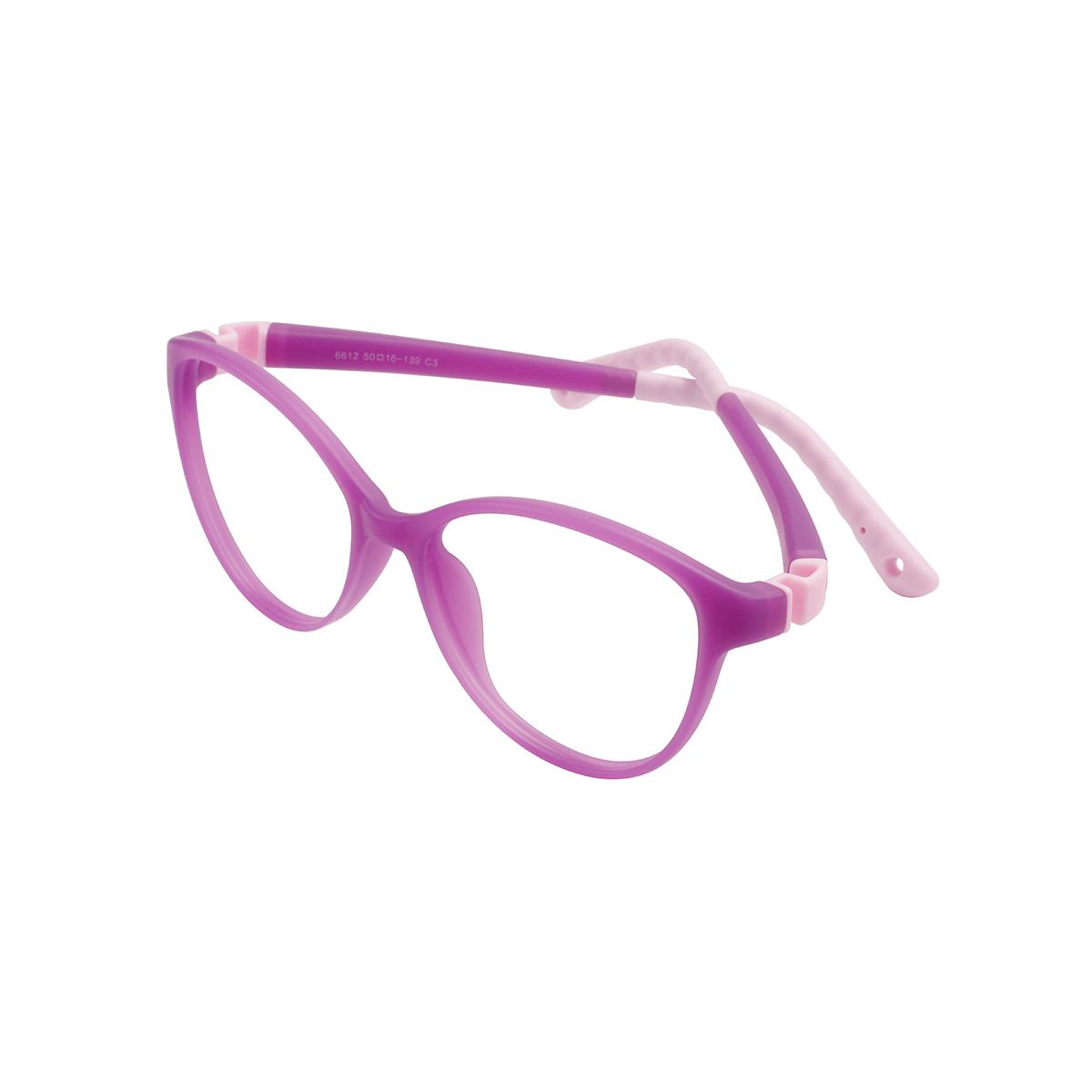 

Красочная гибкая детская овальная оправа TR90, прочная, легкая, для очков с оптическими линзами по рецепту фиолетовый