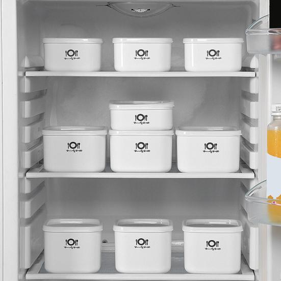 Cutie bento stivuabilă cu gură largă PP dreptunghi cutie pătrată pentru alimente