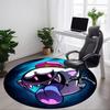 1pc Gengar, Pokémon Chair Carpet for Office, Indoor Non Slip Washable Polyester Fiber Carpet, Mat For Office, Machine Washable