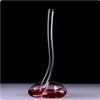Caraffa d'Arte Europea a Forma di Serpente da 1200ml, Caraffa per Vino in Vetro Colorato Senza Piombo, Versatore Rapido per Whiskey per la Casa, Regalo di Matrimonio