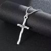 Cross-Pendant Men's Stainless Steel Necklace - Hip Hop Fashion Chain Accessories