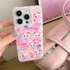 Korea Creative Fashion Blue Love And Flower Magnetic Phone Case For iPhone 16 Pro 15 14 13 12 11Pro Max Plus INS Style Y2k Shell