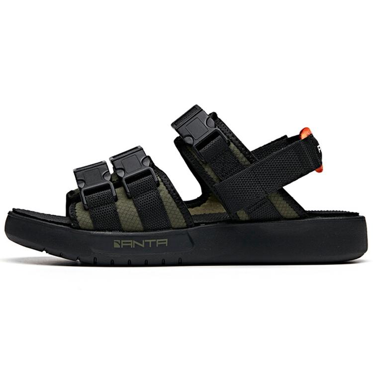 Anta Life Collection Beach Sandals Men's Green Black 912036901-4