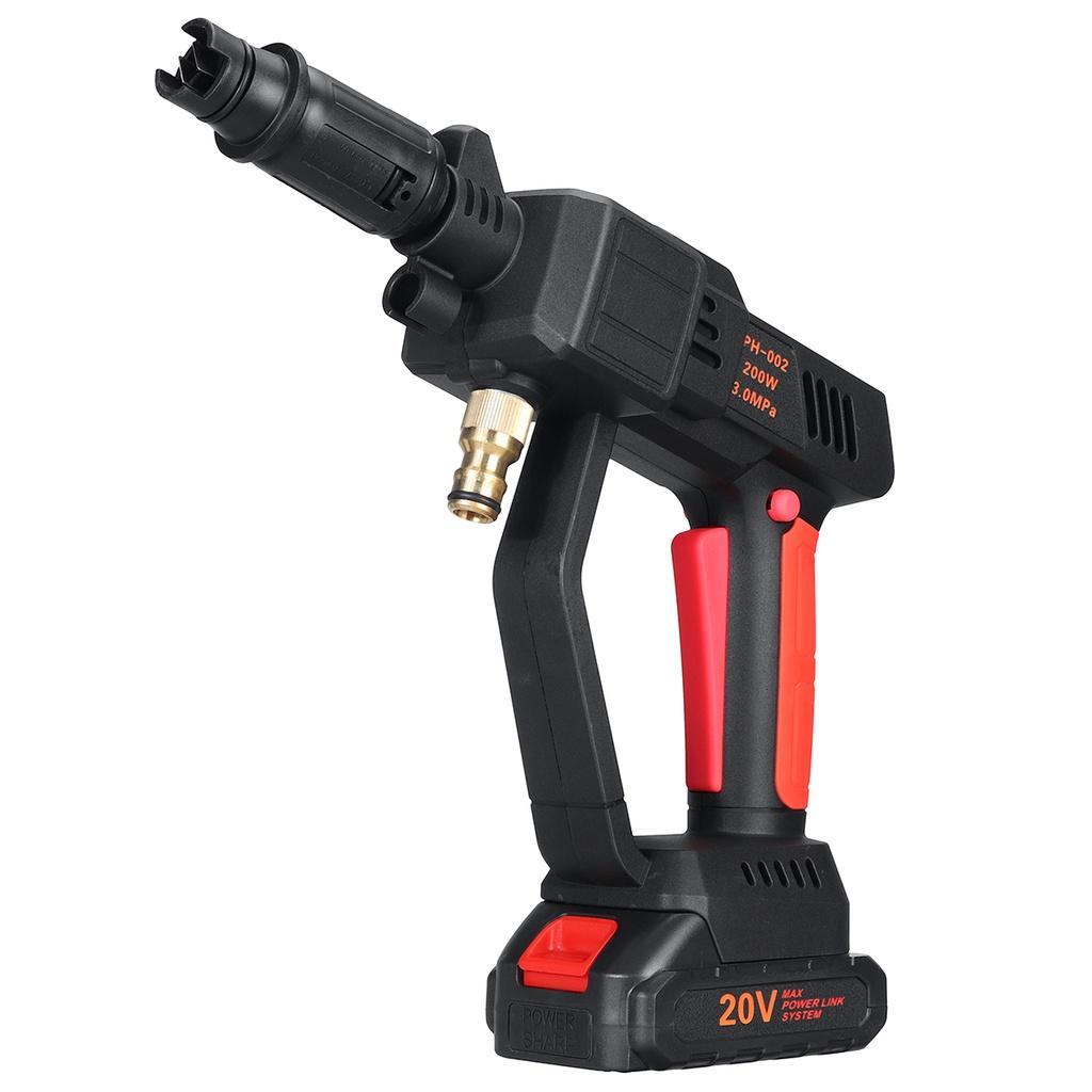 200W Cordless Wireless High Pressure Washer Guns Handheld Auto Spray Powerful Car Washer Home Garden Water Jet Wash Machine 12V/20V