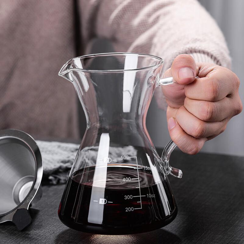 TLXT Glass Pour-Over Coffee and Tea Pot