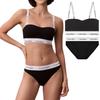 Ck Underwear Bra Panties Strength Yoga Women's & Set, Sports, Gym, Training, Exercise, Plain, [Item]