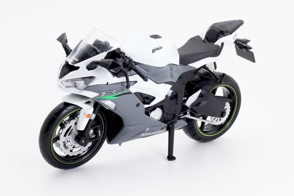 Doyusha Diecast Motorcycle Scale 2023 Kawasaki Ninja Gray Finished Product 1/12 ZX-6R