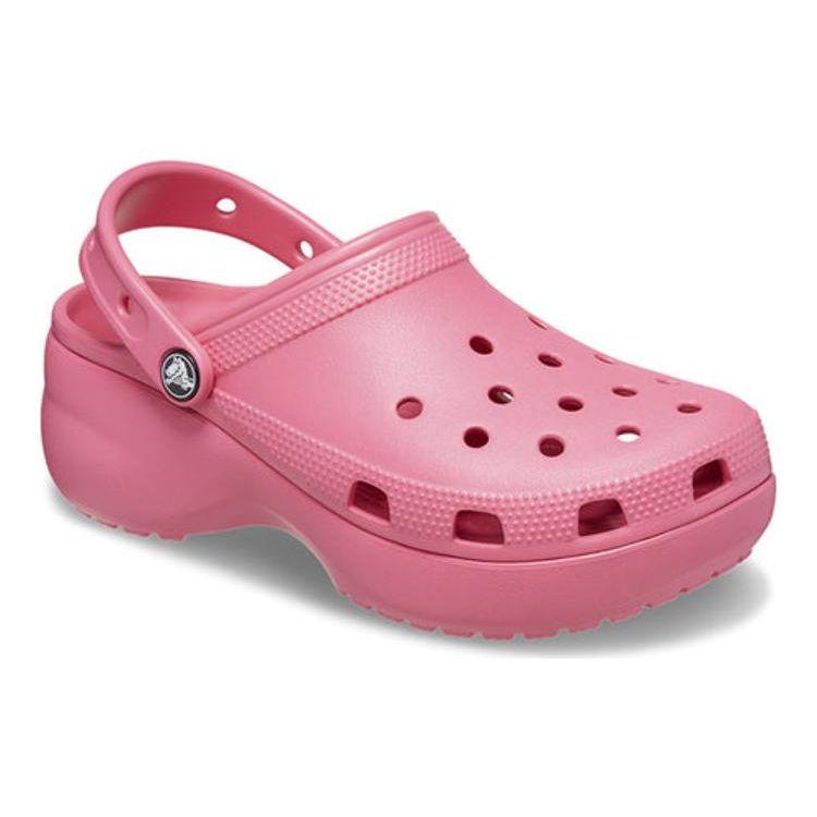 Crocs Women's Classic Platform Clog Hyper Pink Comfort Slip On 206750-6VZ