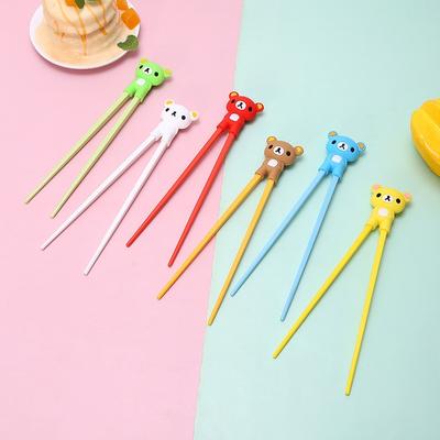 1 Stück Süßer Bär Trainings-Essstäbchen für Kinder Hilfsmittel Sushi-Stäbchen Kinder-Essstäbchen für Kinder Lernhelfer Kindergeschenke KZ007