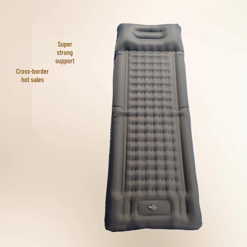 Lightweight Outdoor Inflatable Mattress with Pull-Strap - Portable Camping Sleeping Pad and Ground Mat