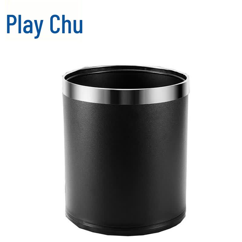 10L Double Layer Office Trash Can