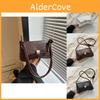 Sac bandoulière élégant noir blanc marron PU pour le travail Sac d'épaule tendance de petite taille pour femmes