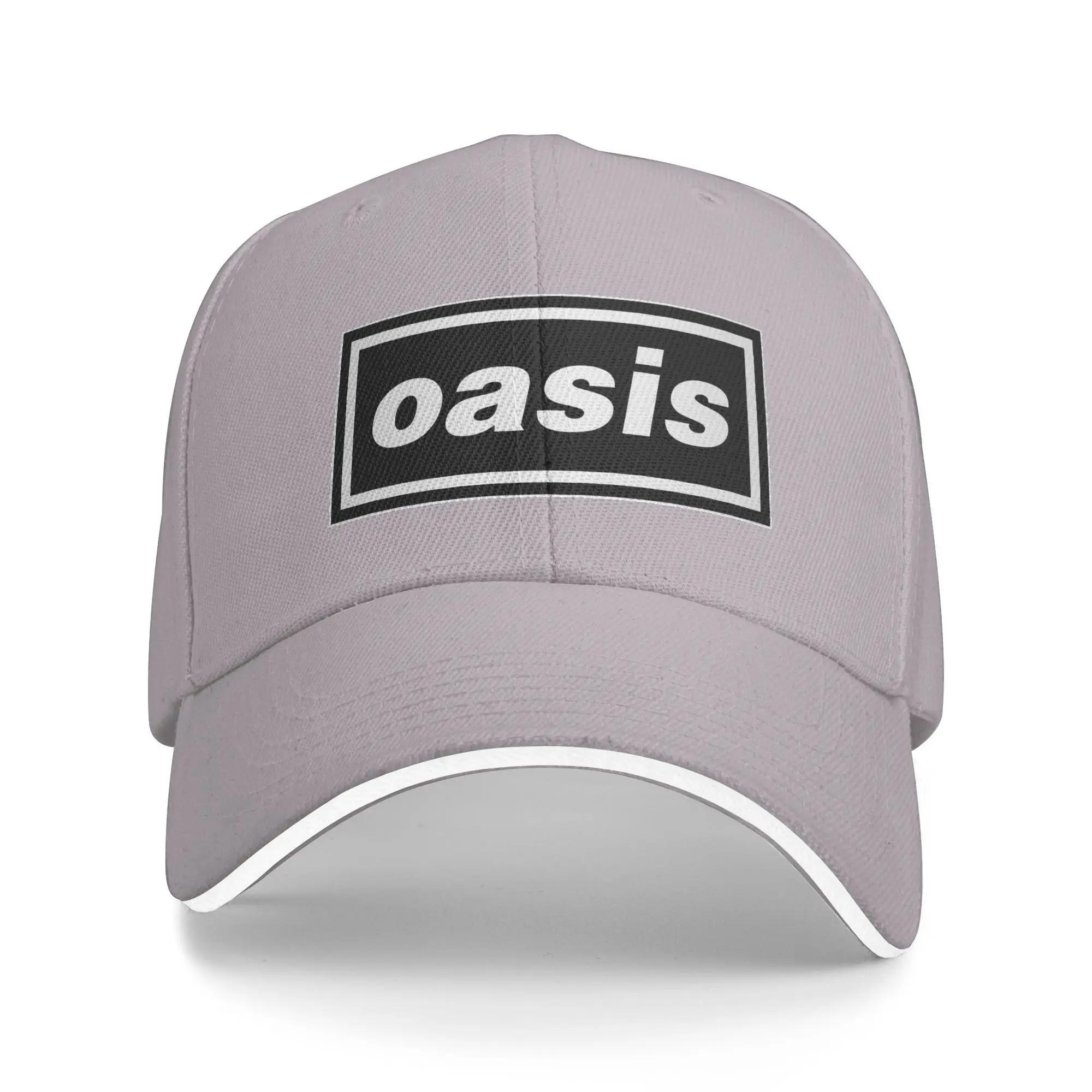 Lola CAP O-Oasis Rockband Logo Sandwich Hoeden Volwassenen ,Buiten Hoeden Zonnekappen Verstelbaar Polyester Baseballpetten Zomer as show