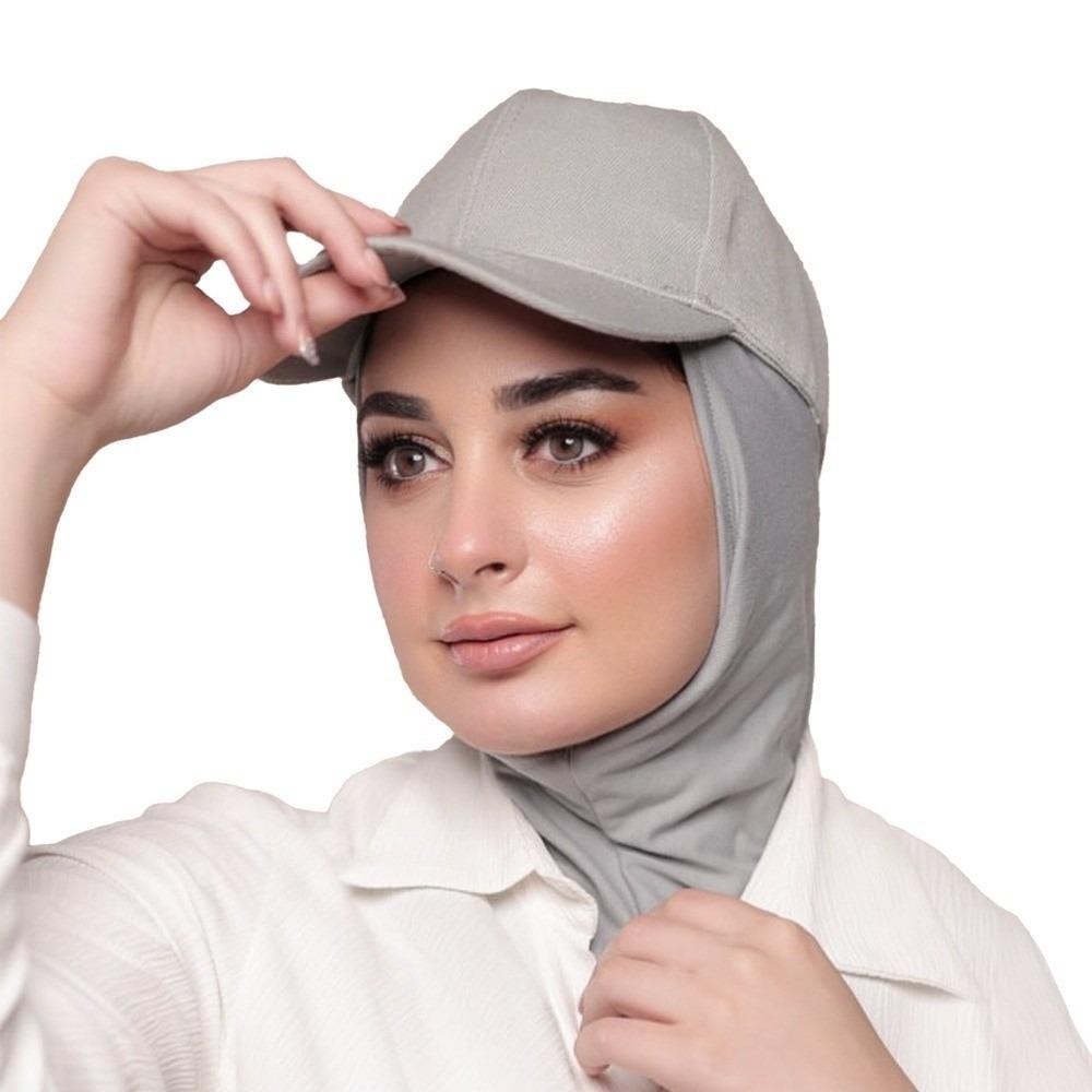 Fashion Muslim Turban Cap Solid Color Full Coverage Bonnet Hijab New Baseball Cap