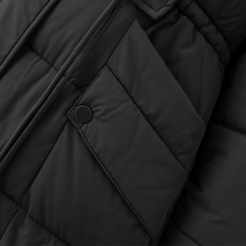 Fashion Woman Parkas Winter Long Coats Hooded Faux Fur Collar Thick Warm Overcoat Women's Jackets