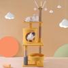 JINGRUIXIANG 4-Tier Multi-functional Cat Tree with Scratching Post & Bed