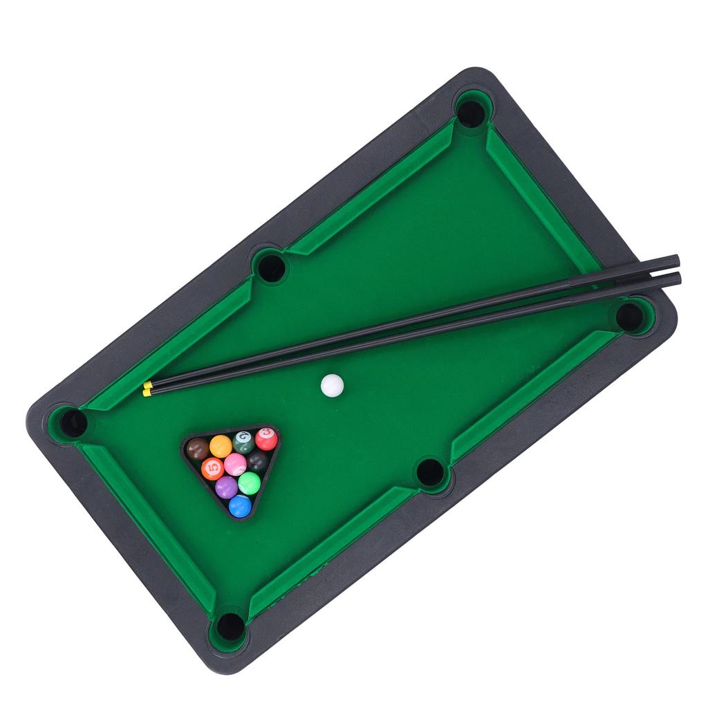 Kids Pool Game Table High Simulation Interactive Miniature Billiard Pool Set for Double Player