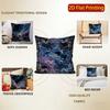 2D Starry Night Clouds Pillowcases For Cozy Decor Pattern Cushion Cover Suitable For Sofa Bedroom Car Pillow Cover