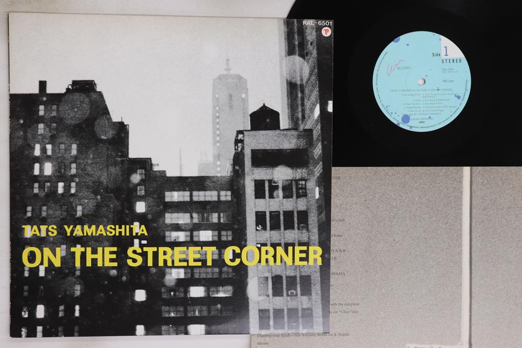 LP Record TATSURO YAMASHITA - On The Street Corner RAL6501 AIR 1980 Japan Japanese Pop/Rock Used