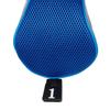 Andux Golf Long Neck Wood Driver Headcovers with Interchangeable Numbered Set of 3 Tags, (Blue)